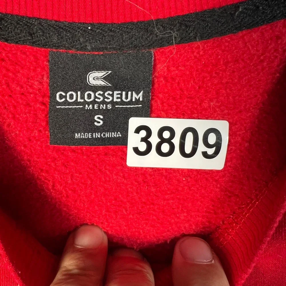 Colosseum Utah Utes Mens Small‎ Red Crewneck Sweatshirt NCAA Collegiate